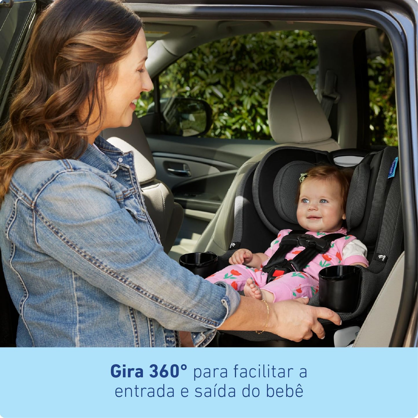 Graco EasyTurn360 2 In 1 Convertible Car Seat 360 Degree Rotation For Easy In And Out