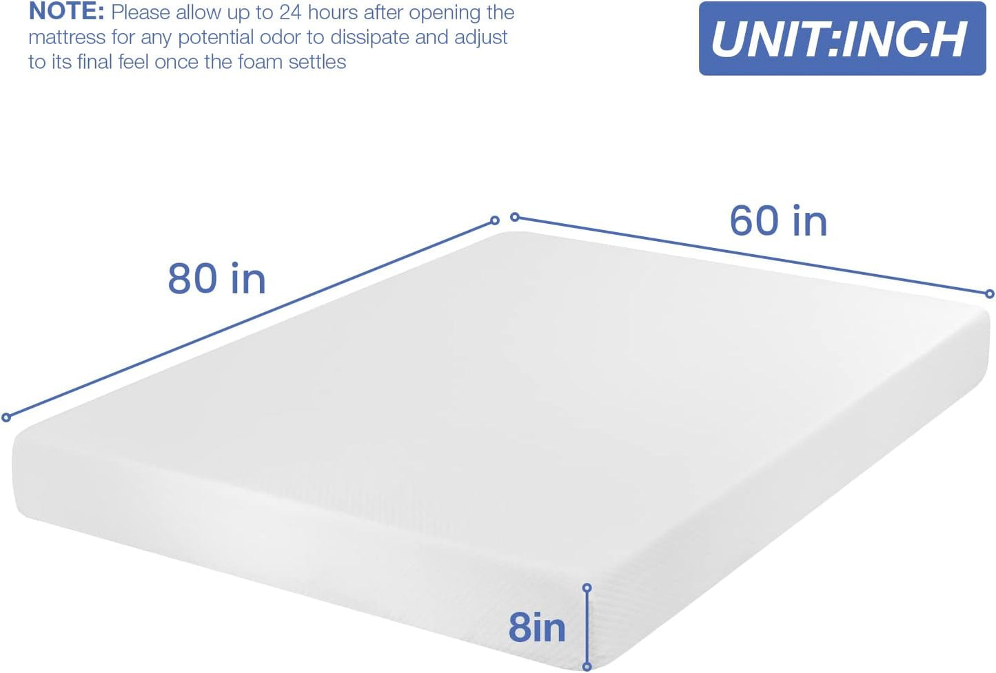 6/8/10/12 inch Mattress for Cool Sleep Kudospop