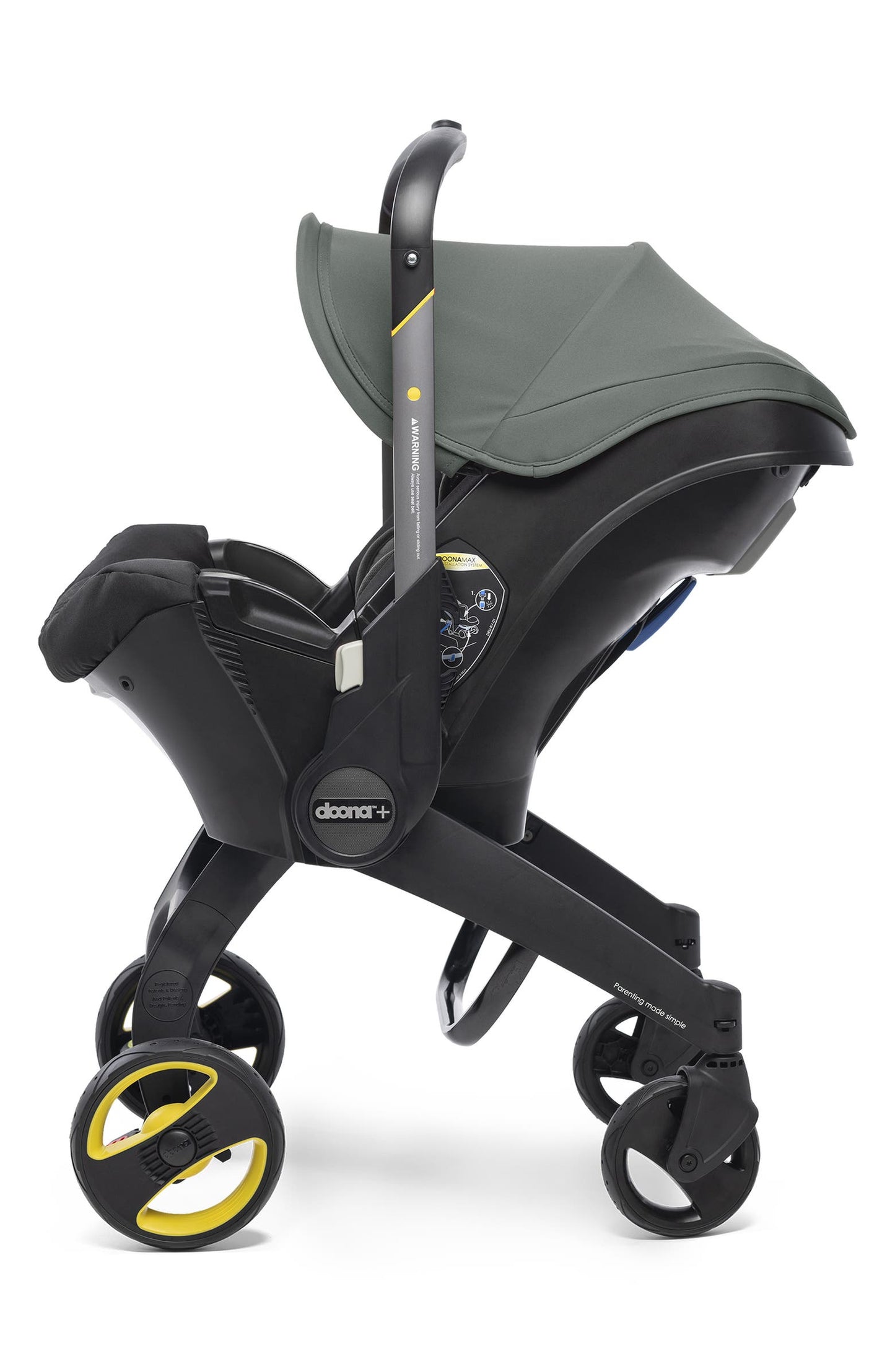 NovaBaby Convertible Infant Car Seat And Compact Stroller System With Base - Air Travel Certified For Easy Airports