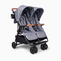 Zoe Twin V2 Double Stroller - Ultra Compact Lightweight Design That Fits Through Standard Doorways