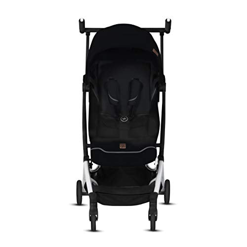 My Store gb Pockit+ All-Terrain lightweight travel stroller with canopy and reclining seat in velvet black, compact and easy to fold.