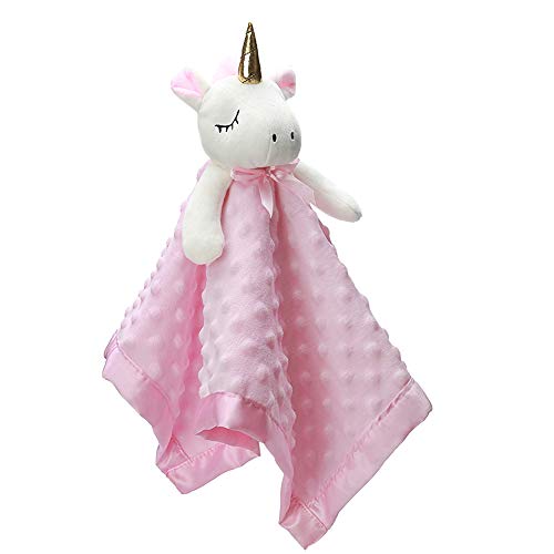 AFJ4 Super Soft Minky Security Blanket Unisex 40.6 x 40.6 cm