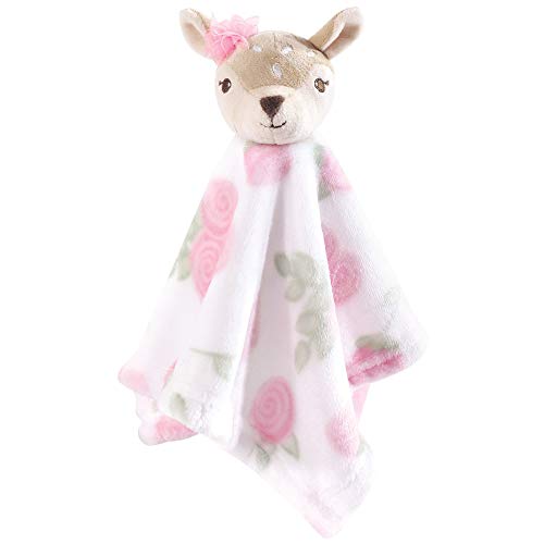17800 Unisex Baby Animal Face Plush Security Blanket 35.6 x 35.6 cm