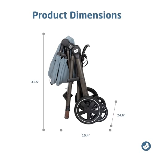 Maxi-Cosi Zelia Luxe 5-in-1 modular travel system with stroller, car seat, and accessories, designed for versatile family travel.