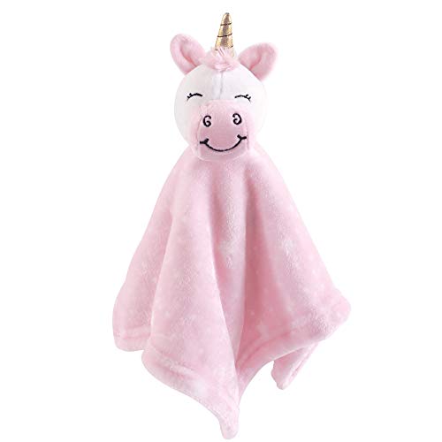 17800 Unisex Baby Animal Face Plush Security Blanket 35.6 x 35.6 cm
