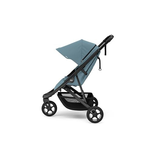 My Store Thule Spring 2 single child stroller with ventilated canopy, lightweight frame, compact fold, and adjustable handlebar.