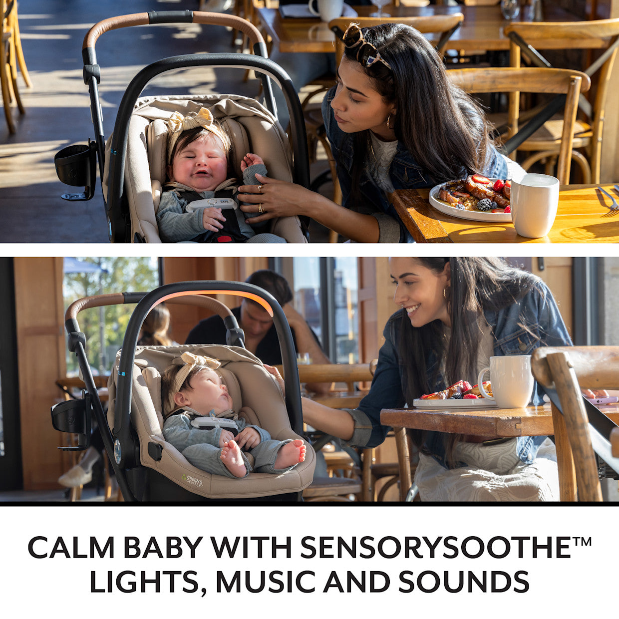 Evenflo Shyft Intuiti+ Travel System Featuring Revolve180 LiteMax NXT With SensorySoothe - Ultra Smooth Maneuverability
