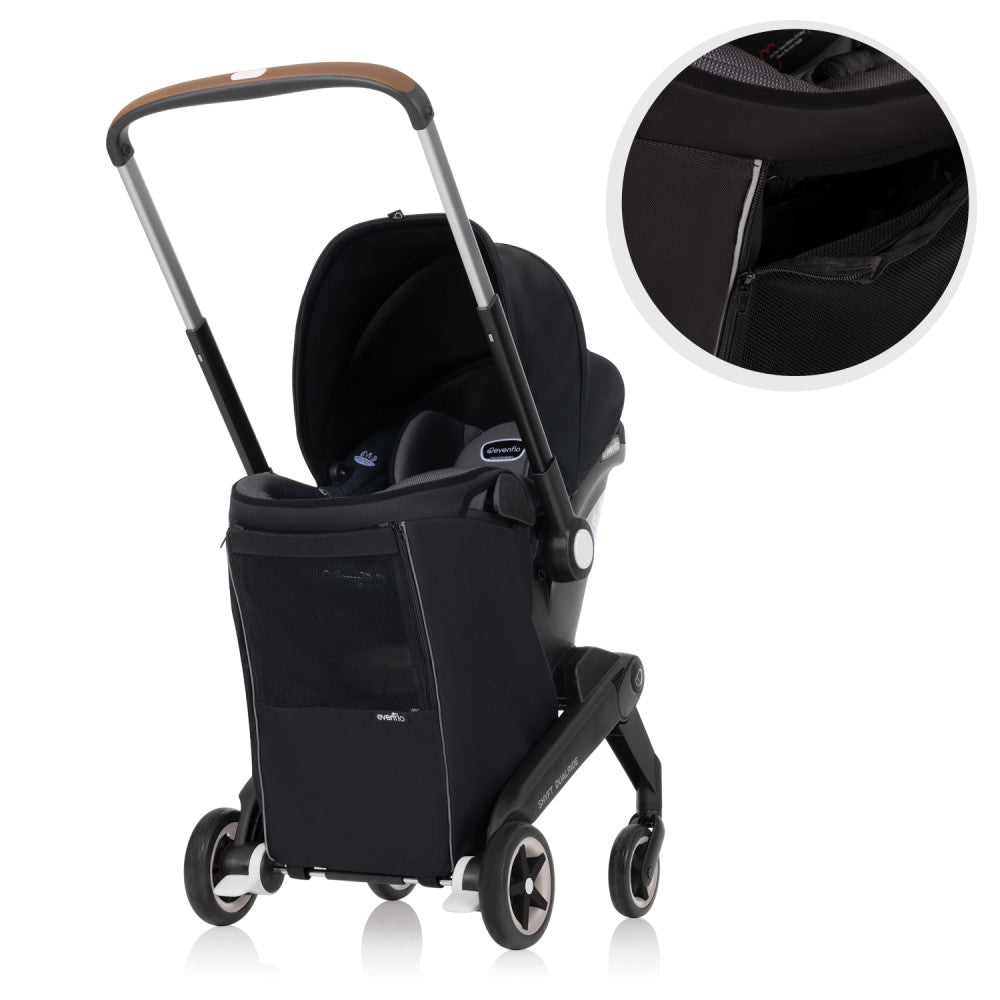 Evenflo Shyft DualRide w/ Carryall Storage Infant Car Seat + Stroller