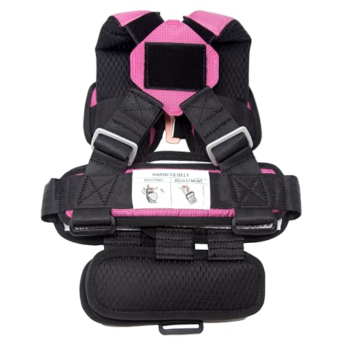 RideSafer Portable Car Seat Small Black Lightweight For Travel And Everyday Child Safety