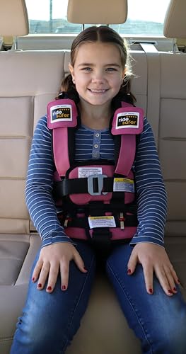 RideSafer Portable Car Seat Small Black Lightweight For Travel And Everyday Child Safety