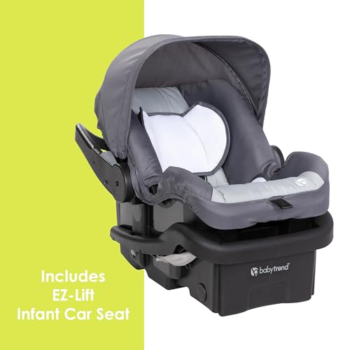 Baby Trend EZ Ride Travel System With EZ Lift Infant Car Seat Dash Pink One Hand Fold All Terrain Wheels