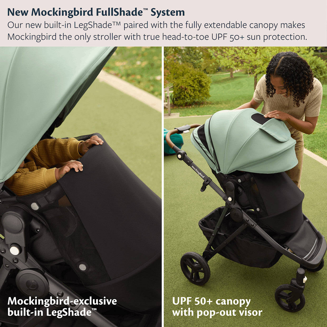 Mockingbird Single Stroller 3.0 - Premium Lie Flat Bassinet And Car Seat Adapter Compatibility