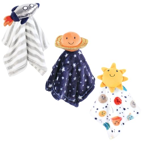 17800 Unisex Baby Animal Face Plush Security Blanket 35.6 x 35.6 cm