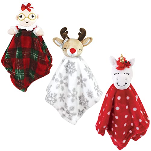 17800 Unisex Baby Animal Face Plush Security Blanket 35.6 x 35.6 cm