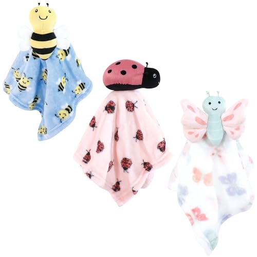 17800 Unisex Baby Animal Face Plush Security Blanket 35.6 x 35.6 cm