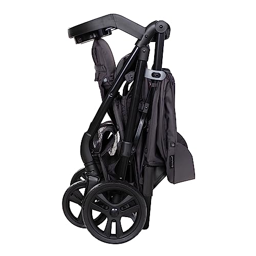 Pink Bamboo Baby Trend Passport cargo stroller travel system with EZ-Lift Plus infant car seat, featuring a sleek, modern design.