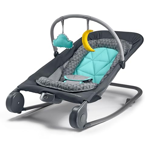 2-in-1 Baby Bouncer & Rocker Duo with Soothing Vibrations