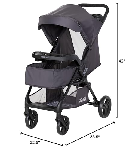 Baby Trend Passport cargo stroller with EZ-Lift infant car seat in pink bamboo, featuring a sturdy frame and adjustable handle.