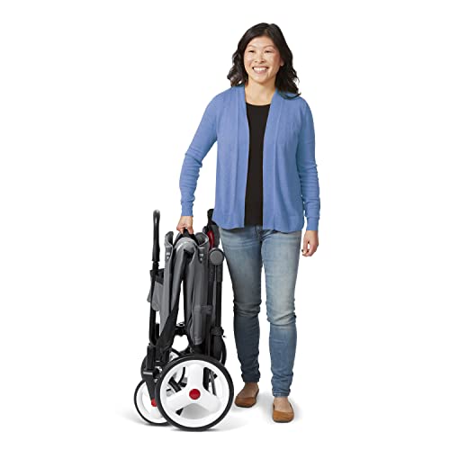 Red Radio Flyer wagon for kids with wheels, convertible stroller and rolling cart, ideal for toddlers ages 1+ outdoors.