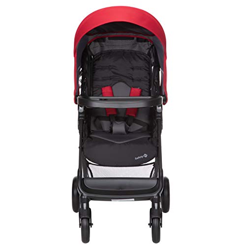 Safety 1st Smooth Ride travel system stroller with OnBoard FLX infant car seat, large canopy, foldable design, and ample storage.