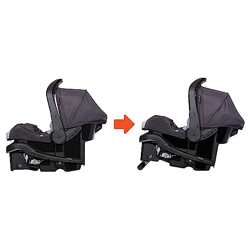 Pink Bamboo Baby Trend Passport cargo stroller with EZ-Lift Plus infant car seat for travel and everyday use.