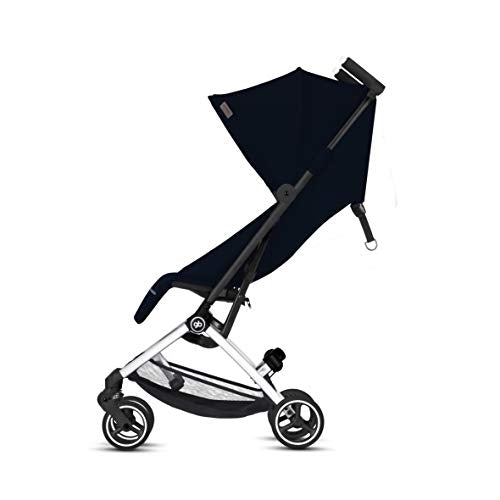My Store gb Pockit+ All-Terrain lightweight travel stroller with canopy and reclining seat in velvet black, compact and easy to fold.