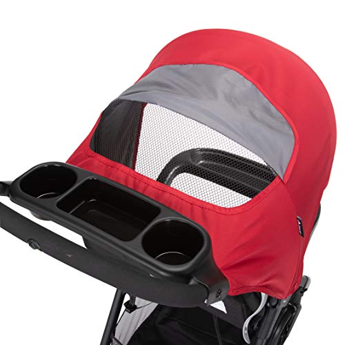 Safety 1st Smooth Ride travel system stroller with OnBoard FLX infant car seat, large canopy, ample storage, foldable design, rear-facing.