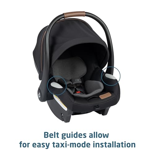 Maxi-Cosi Zelia Luxe 5-in-1 travel system with stroller, car seat, and accessories, designed for versatile family travel.