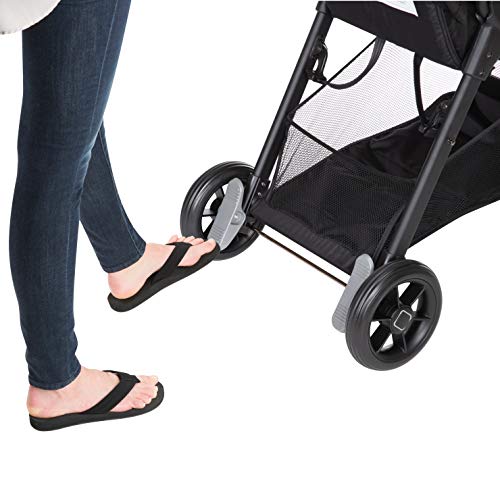 Safety 1st Smooth Ride travel system with infant car seat, large canopy, foldable stroller, and ample storage in monument color.