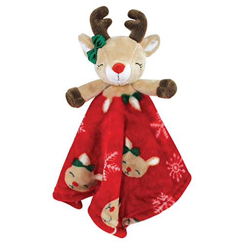 17800 Unisex Baby Animal Face Plush Security Blanket 35.6 x 35.6 cm