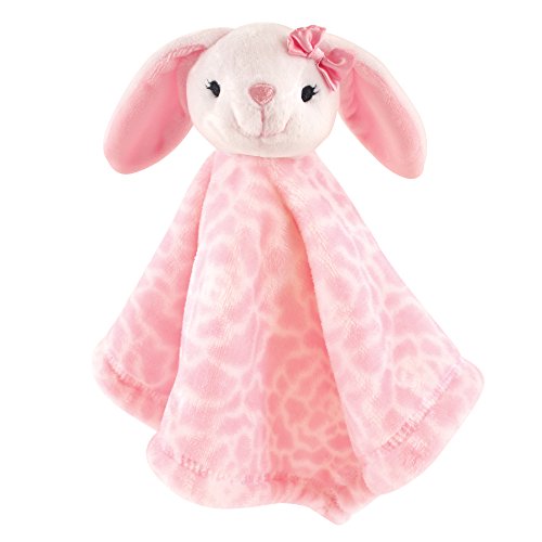 17800 Unisex Baby Animal Face Plush Security Blanket 35.6 x 35.6 cm