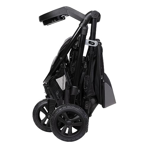 Baby Trend Passport cargo stroller with pink bamboo fabric and EZ-Lift infant car seat in a travel system setup.