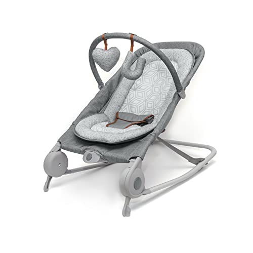 2-in-1 Baby Bouncer & Rocker Duo with Soothing Vibrations