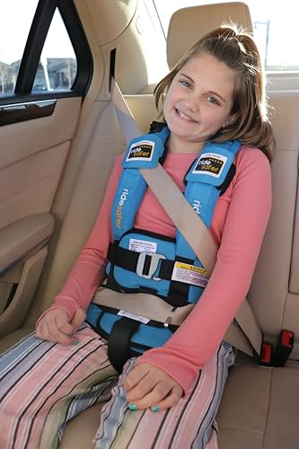 RideSafer Portable Car Seat Small Black Lightweight For Travel And Everyday Child Safety