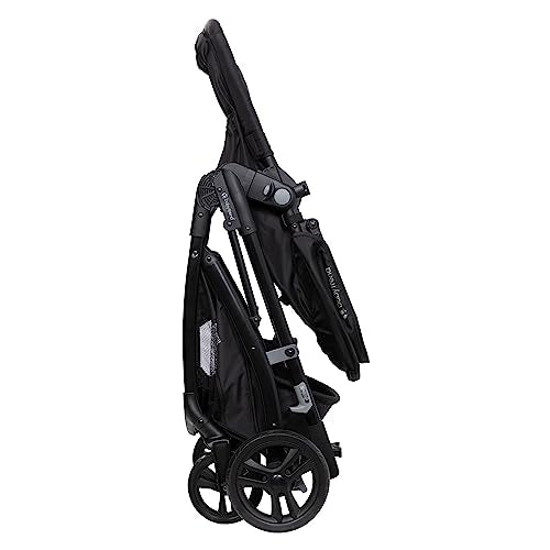 Baby Trend Passport 6-in-1 modular stroller travel system with EZ-Lift Plus infant car seat in dash black, showing the stroller and car seat.