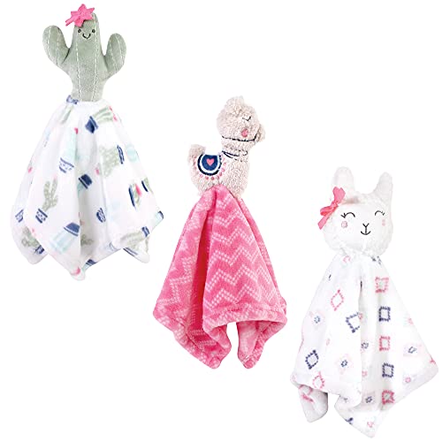 17800 Unisex Baby Animal Face Plush Security Blanket 35.6 x 35.6 cm