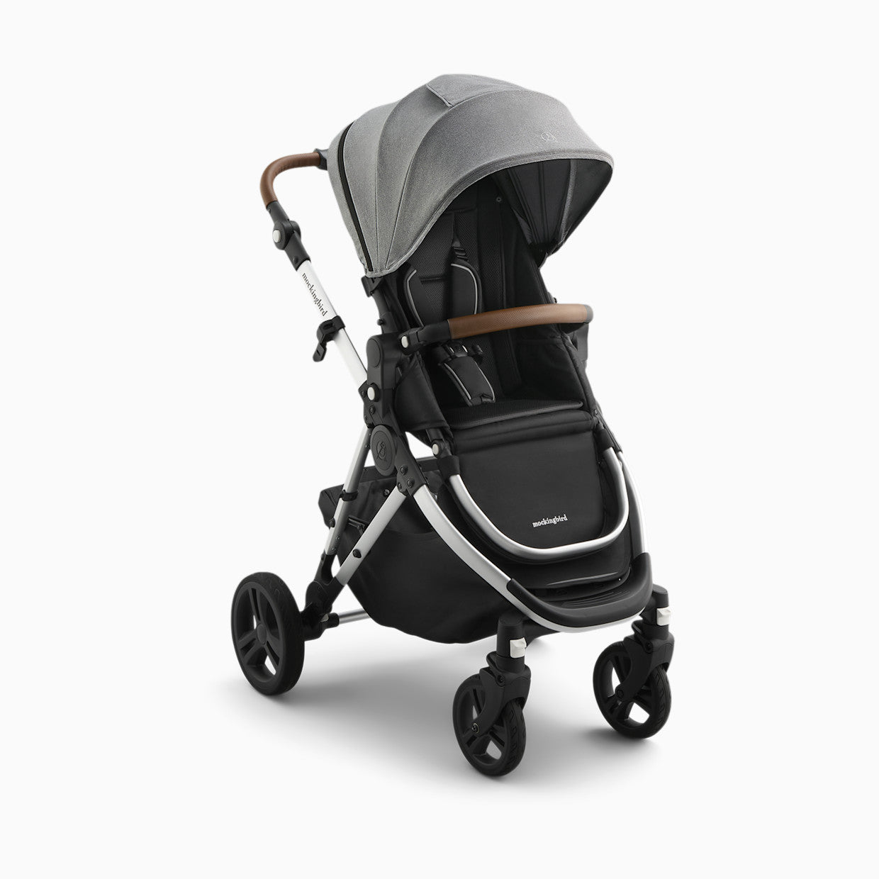 Mockingbird Single Stroller 3.0 - Premium Lie Flat Bassinet And Car Seat Adapter Compatibility
