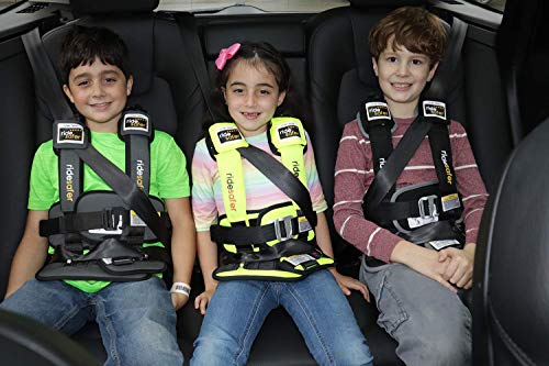 RideSafer Portable Car Seat Small Black Lightweight For Travel And Everyday Child Safety