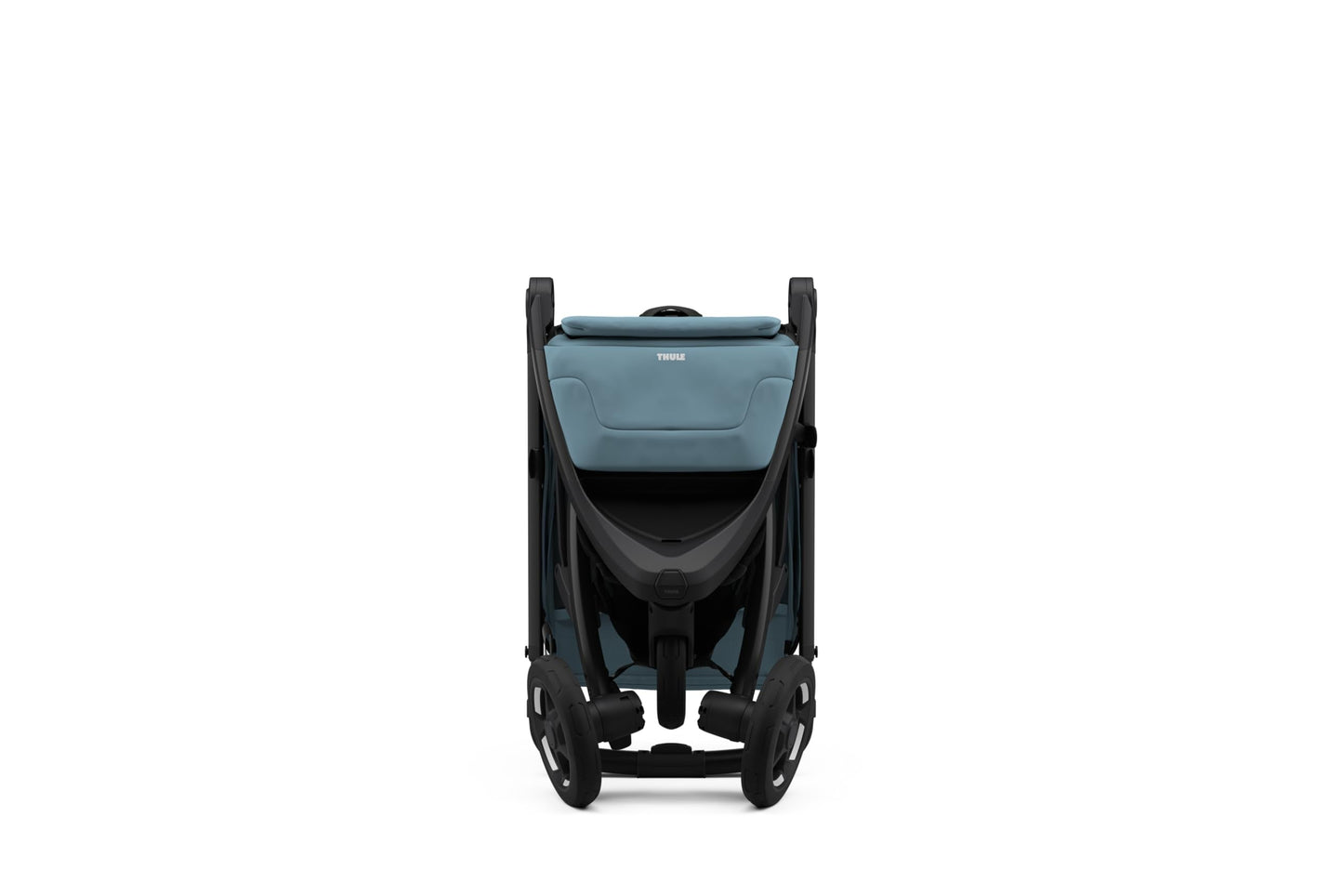 Thule Spring 2 single child stroller with ventilated canopy, adjustable handlebar, compact fold, lightweight and maneuverable.