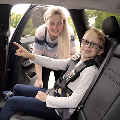 RideSafer Portable Car Seat Small Black Lightweight For Travel And Everyday Child Safety