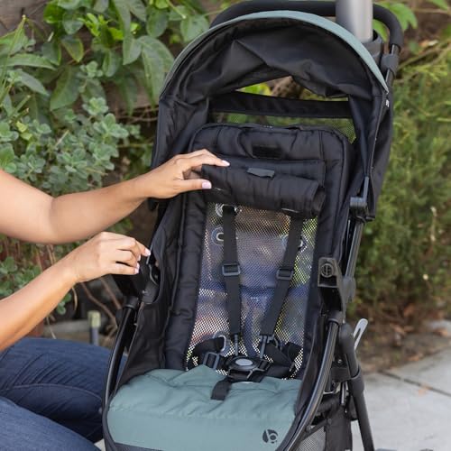 Baby Trend Passport cargo stroller with pink bamboo print and EZ-Lift™ Plus infant car seat, suitable for travel and everyday use.