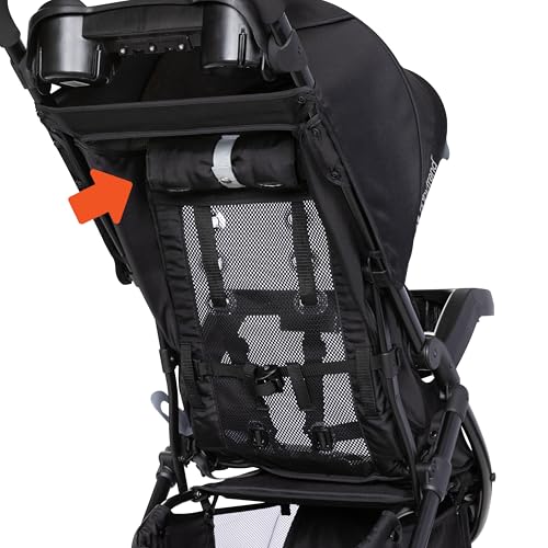 Baby Trend Passport cargo stroller with EZ-Lift Plus infant car seat in pink bamboo, featuring a compact travel system and adjustable handle