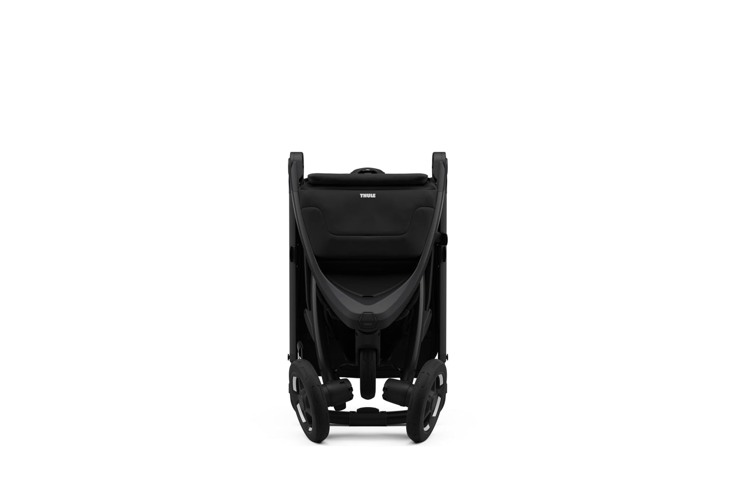 Thule Spring 2 single child stroller with ventilated canopy, adjustable handlebar, lightweight frame, and compact fold for easy transport.