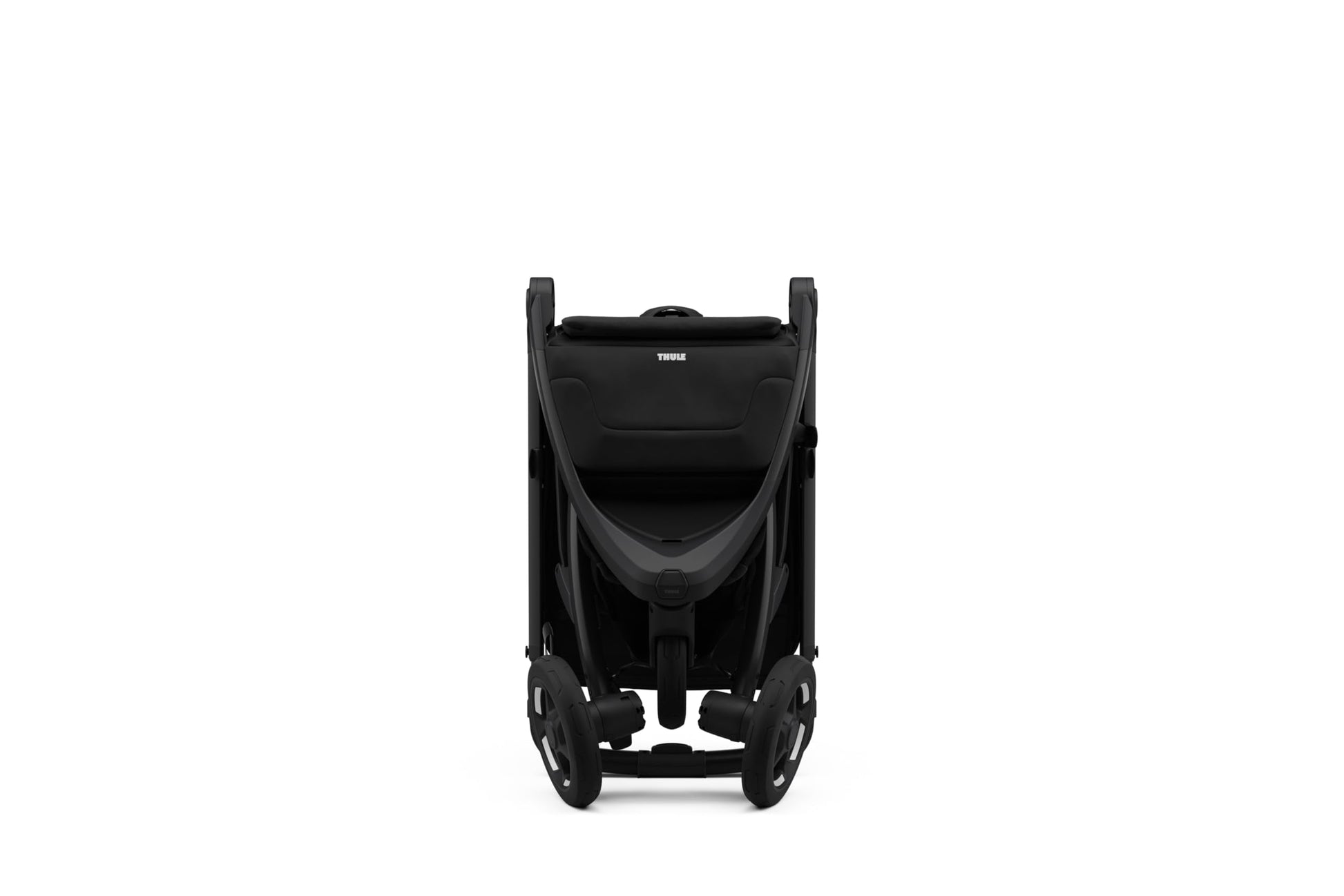 Thule Spring 2 single child stroller with ventilated canopy, adjustable handlebar, lightweight frame, and compact fold for easy transport.