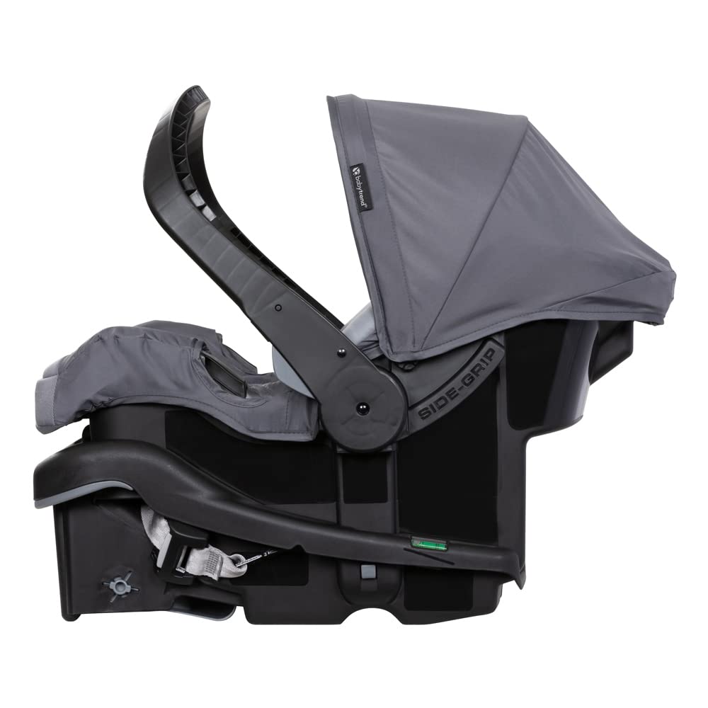 Baby Trend Passport cargo stroller with pink bamboo design and EZ-Lift infant car seat, suitable for travel with babies
