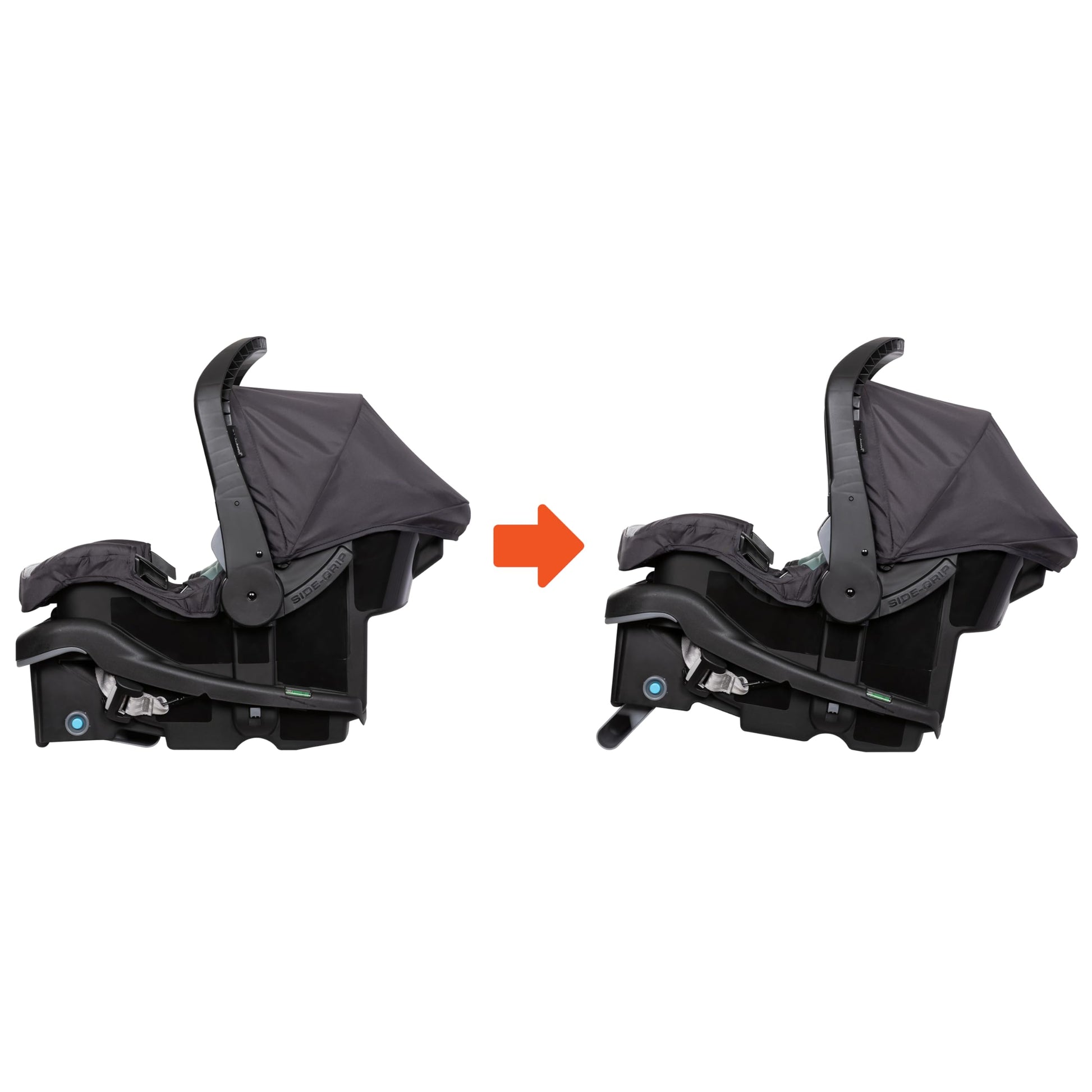 Baby Trend Passport cargo stroller with pink bamboo design and EZ-Lift infant car seat, featuring a sturdy frame and comfortable seating.