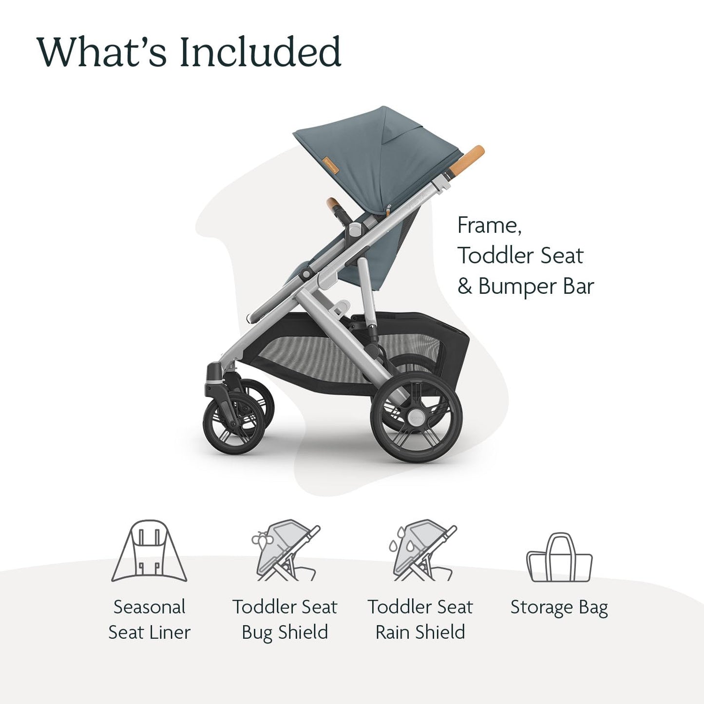 UPPAbaby Vista V3 convertible stroller for baby and toddler, charcoal frame, all-wheel suspension, XL basket, 30+ configurations.