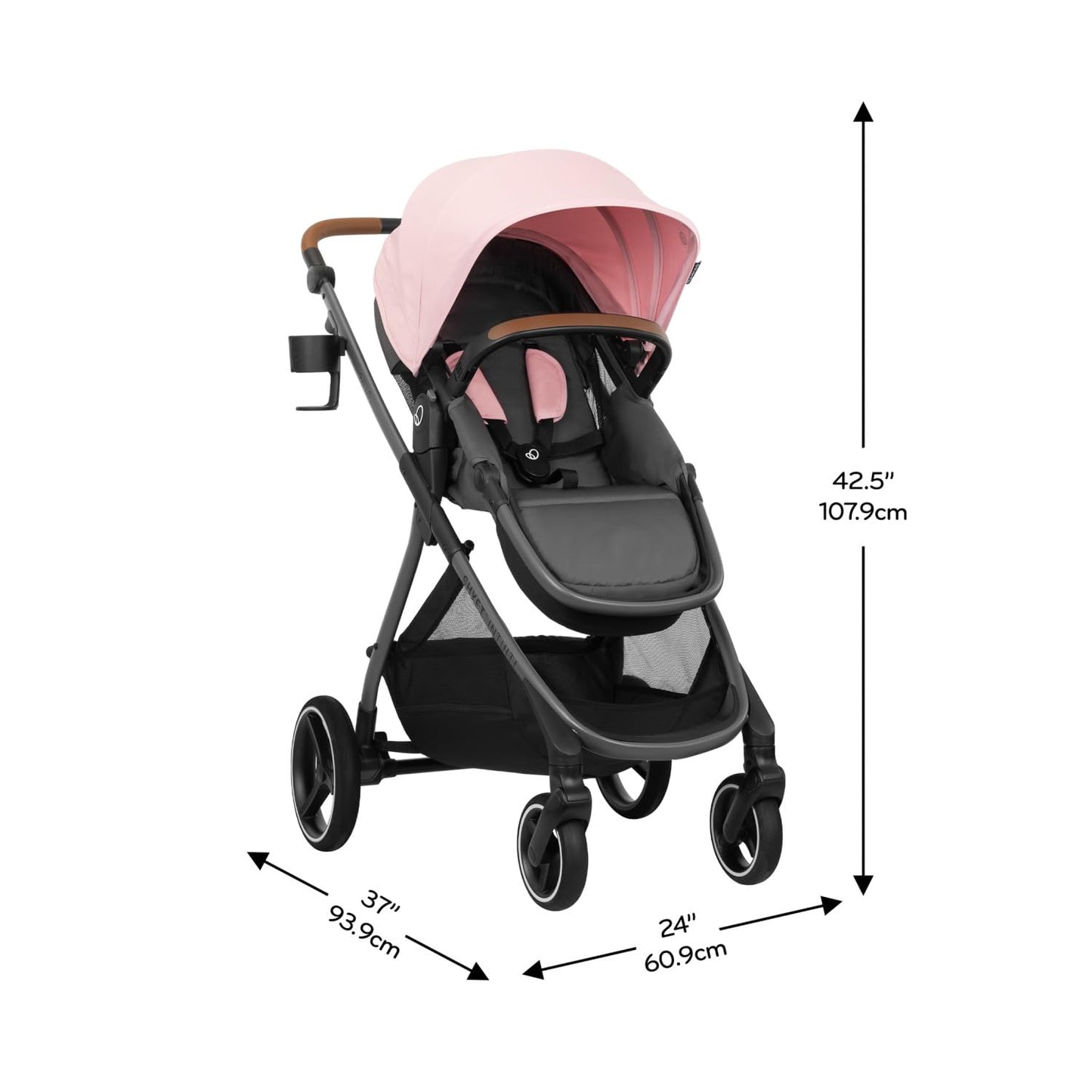Evenflo Shyft Intuiti Travel System with Revolve180 LiteMax NXT infant car seat in Fossil Gray, featuring lightweight design and rear-facing safety.