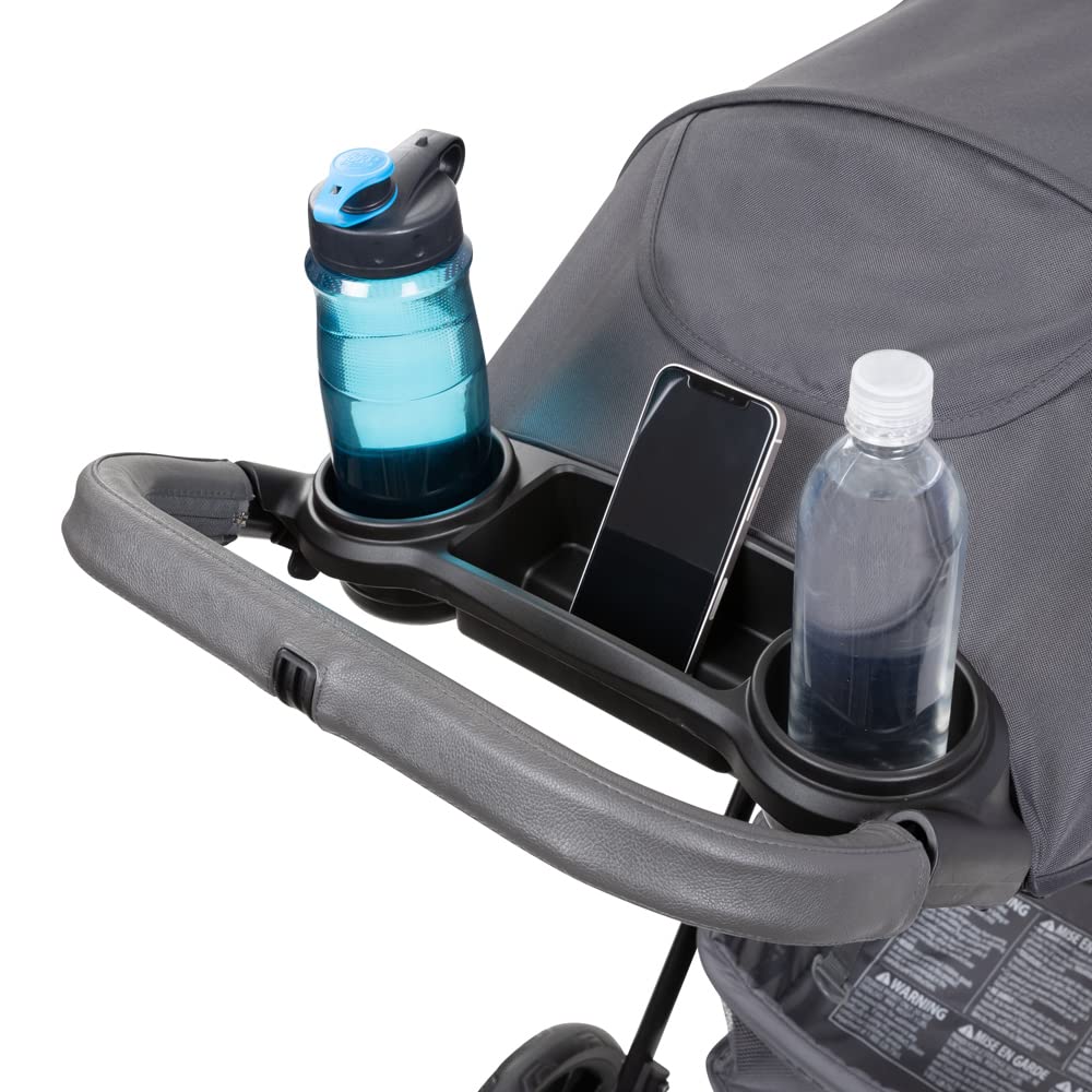 Pink Bamboo Baby Trend Passport cargo stroller travel system with EZ-Lift Plus infant car seat, featuring fabric and stroller frame.