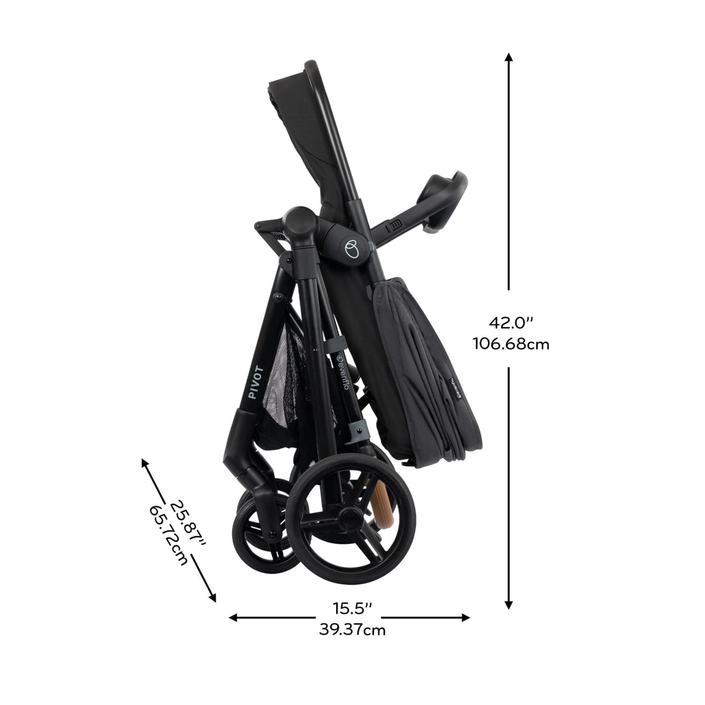 Evenflo Pivot NXT travel system with LiteMax NXT infant car seat in Latte Tan, featuring stroller and car seat components.